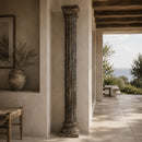 Rustic Brown Teak Column | Vical Home Aceline