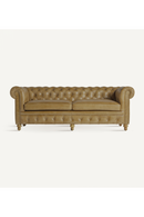 Brown Leather 3-Seater Chesterfield Sofa | Vical Home Elkins | Oroatrade.com