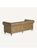 Brown Leather 3-Seater Chesterfield Sofa | Vical Home Elkins | Oroatrade.com