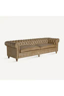 Brown Leather 4-Seater Chesterfield Sofa | Vical Home Elkins | Oroatrade.com