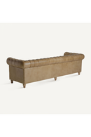 Brown Leather 4-Seater Chesterfield Sofa | Vical Home Elkins | Oroatrade.com