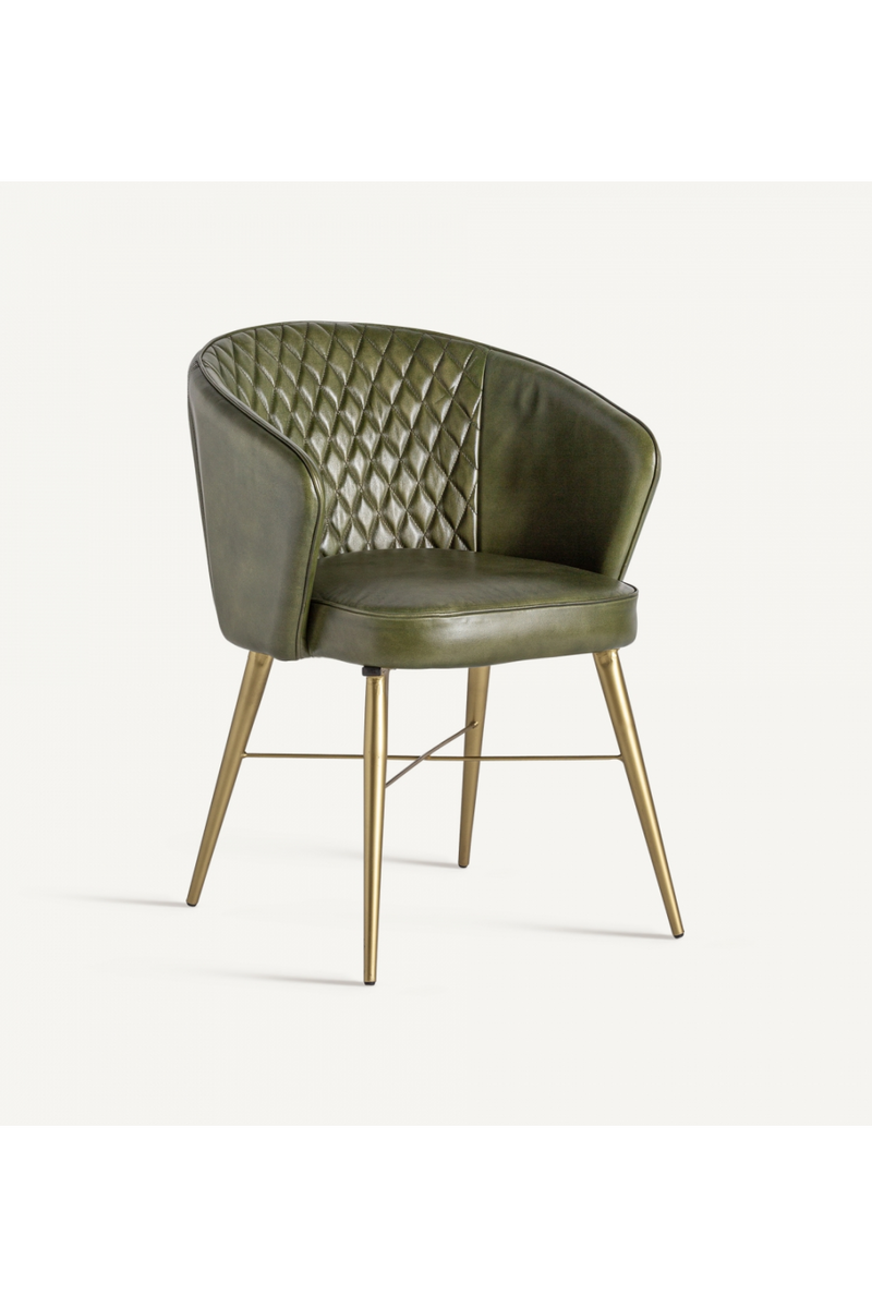 Green Leather Accent Chair | Vical Home Muncie | Oroatrade.com