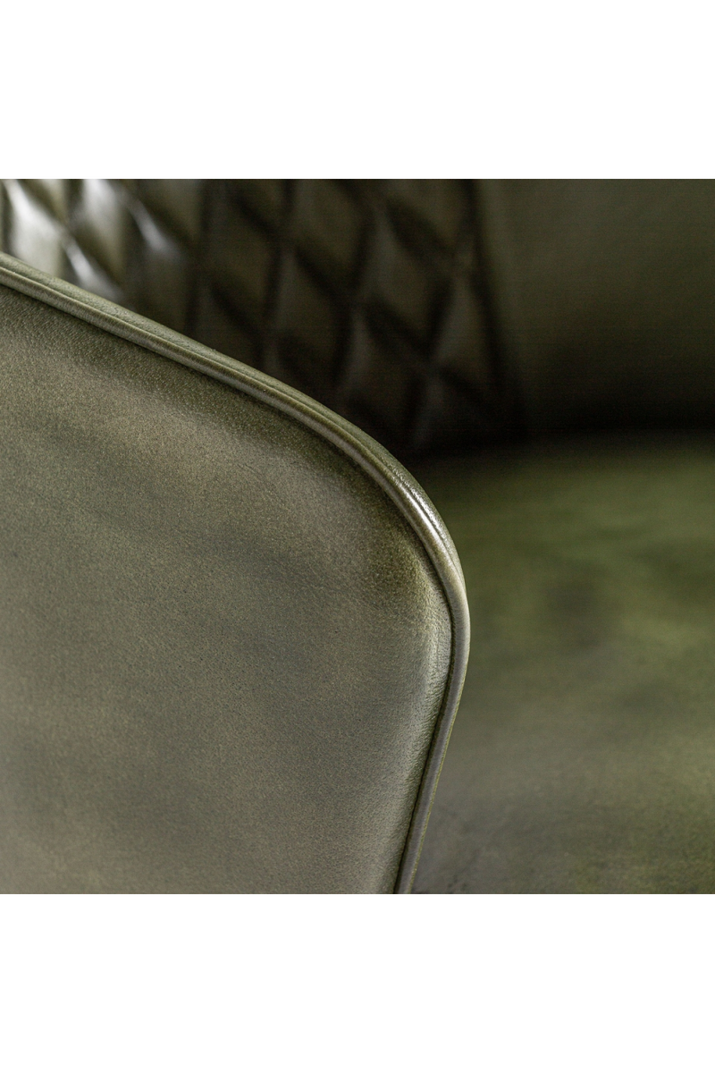 Green Leather Accent Chair | Vical Home Muncie | Oroatrade.com