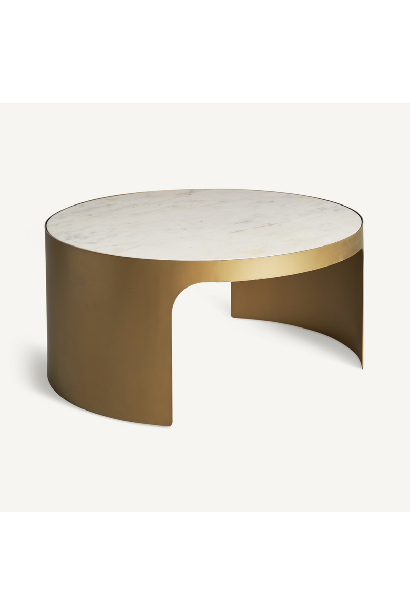 Round Gold Coffee Table | Vical Home Dijon | Oroatrade.com