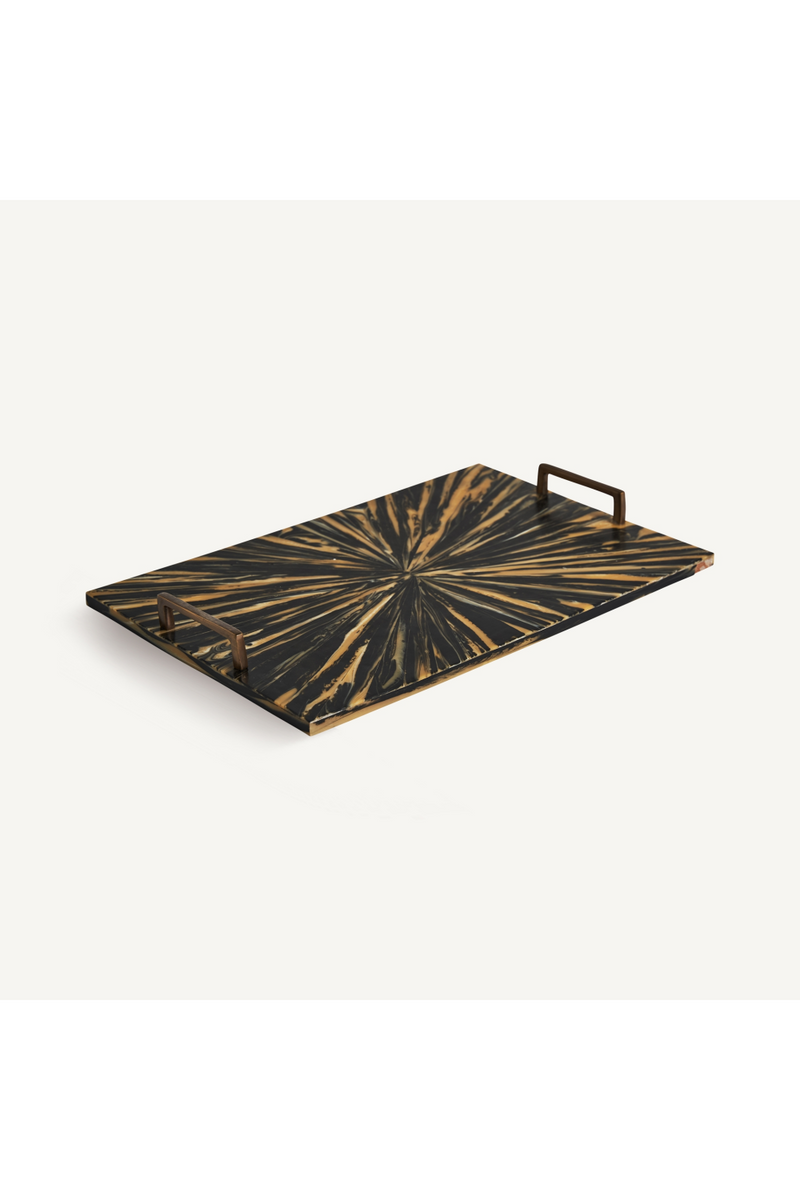 Black And Gold Tray | Vical Home Blene | Oroatrade.com