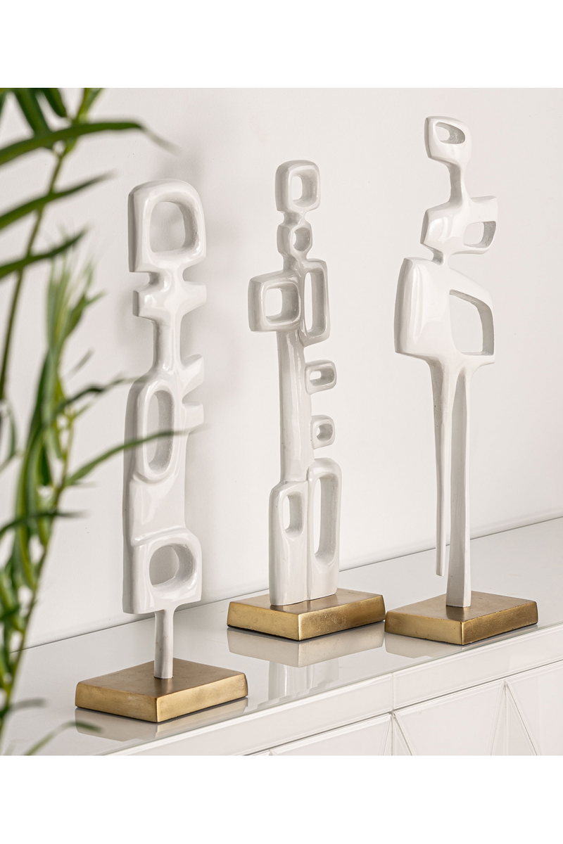 White Contemporary Decor Figure | Vical Home Hubble | Oroatrade.com