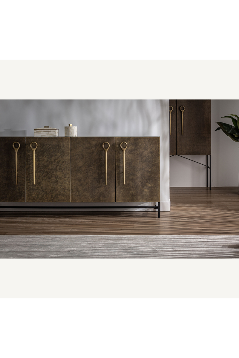 Antique Gold 4-Door Sideboard | Vical Home Bouloire | Oroatrade.com