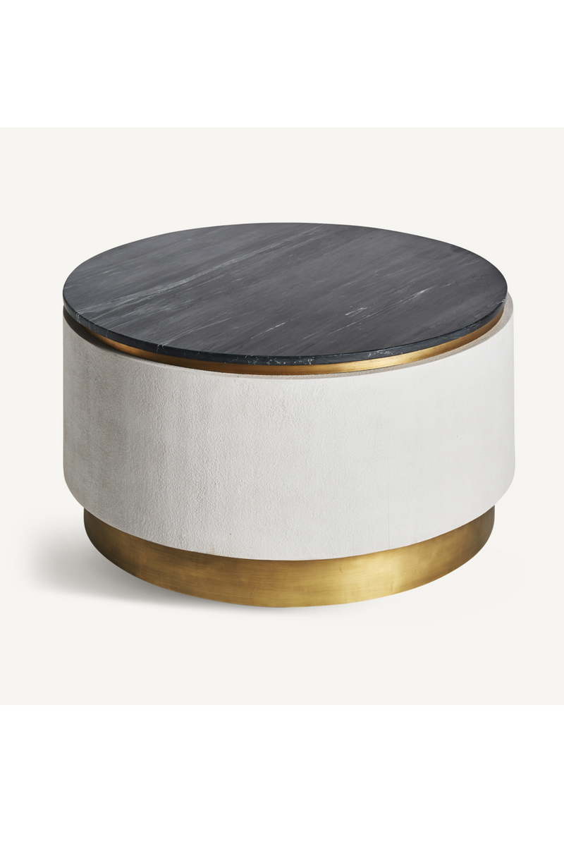 Round Black Marble Coffee Table | Vical Home Zerbst | Oroatrade.com