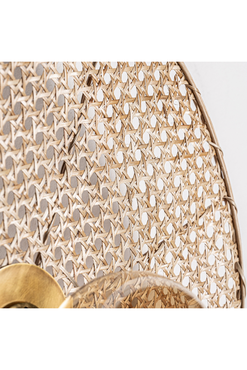 Rattan Round Wall Lamp | Vical Home Macey | Oroatrade.com