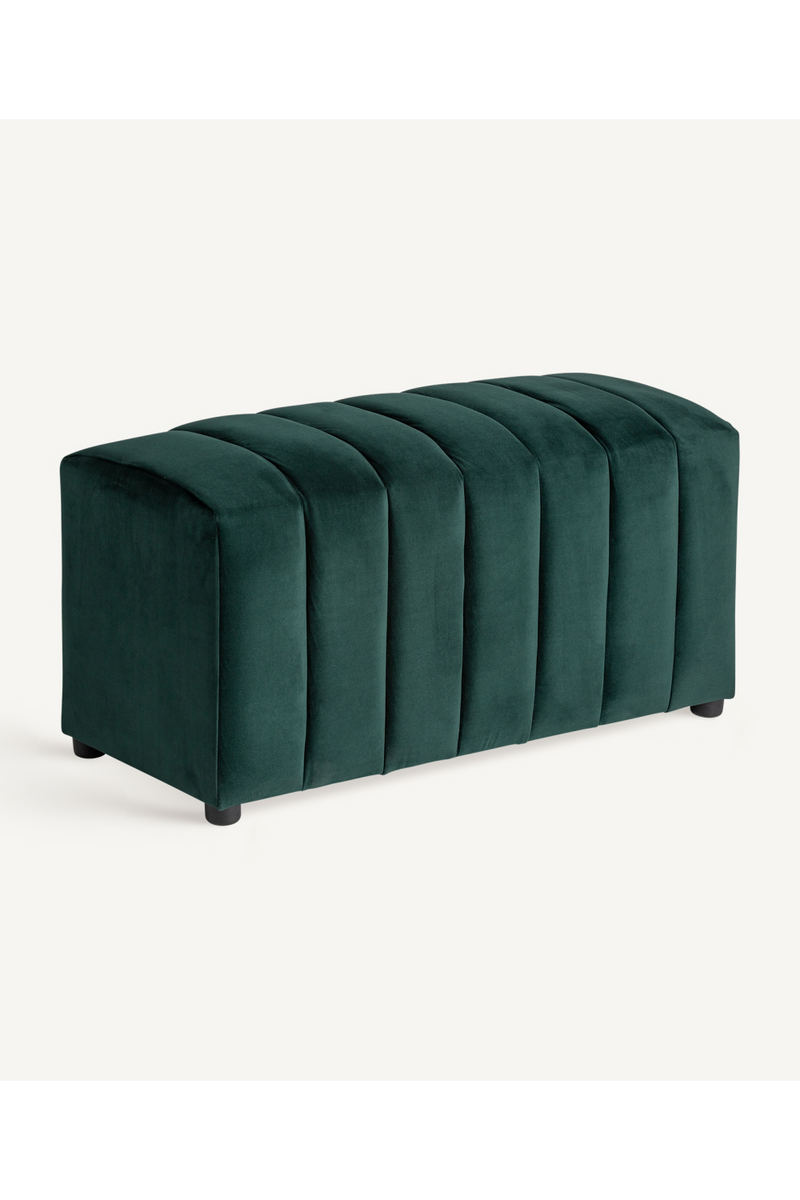 Velvet Channeled Ottoman | Vical Home Marsa | Oroatrade.com