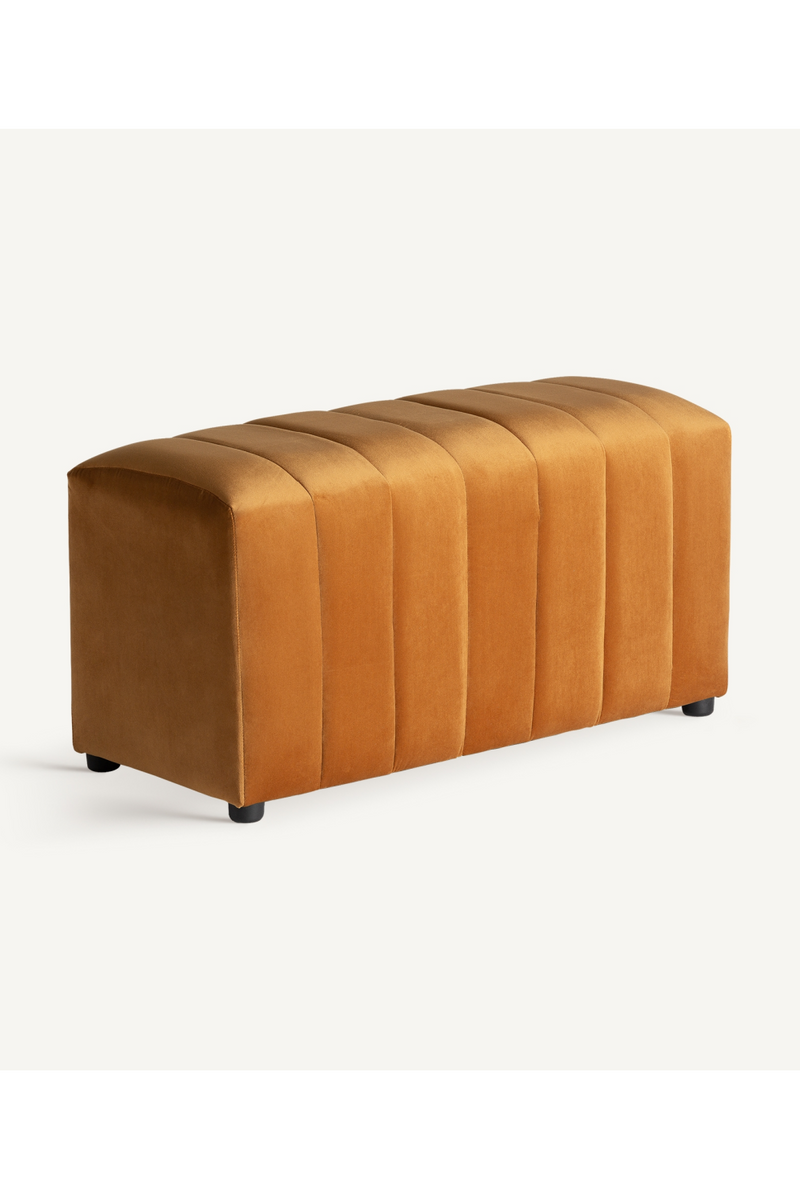 Velvet Channeled Ottoman | Vical Home Marsa | Oroatrade.com