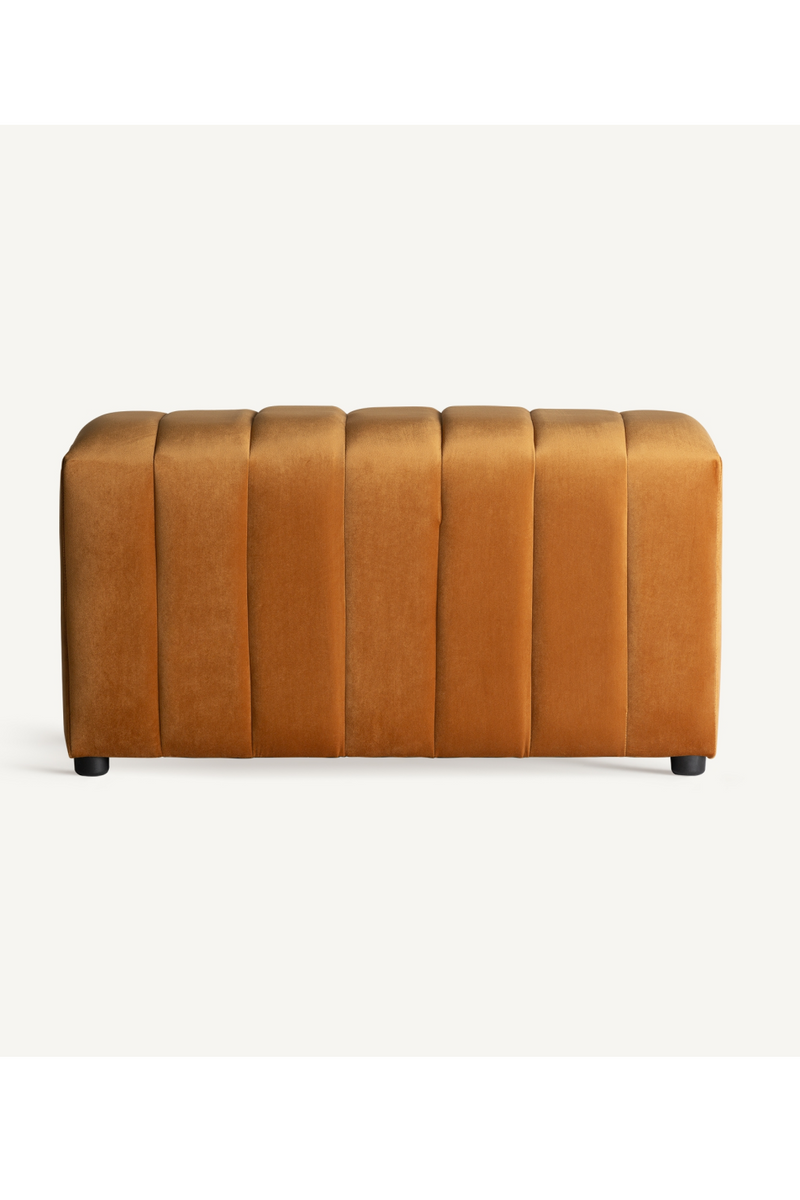 Velvet Channeled Ottoman | Vical Home Marsa | Oroatrade.com