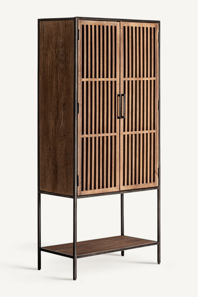 Slatted Mango Wood Cabinet | Vical Home Gaffney | Oroatrade.com