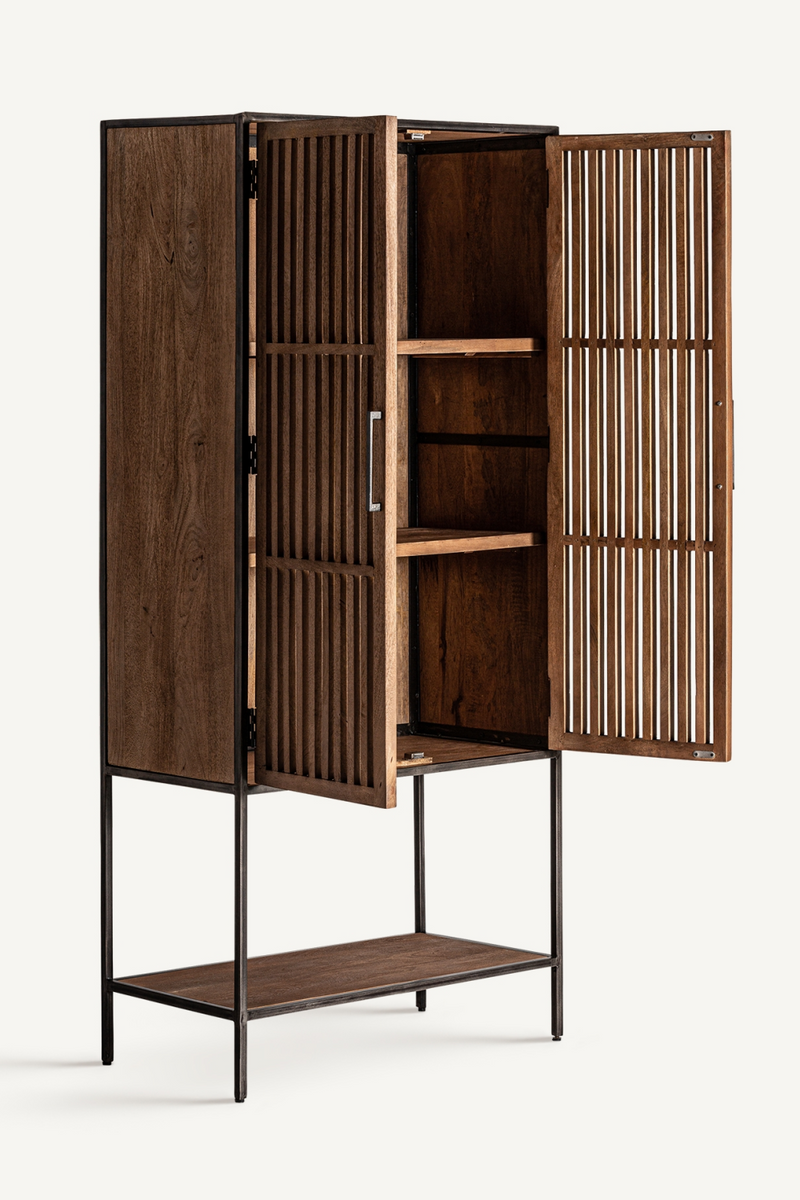 Slatted Mango Wood Cabinet | Vical Home Gaffney | Oroatrade.com