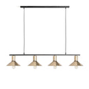 Hospitality furniture - Gold 4-Light Linear Pendant Lamp - www.oroatrade.com