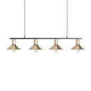 Hospitality furniture - Gold 4-Light Linear Pendant Lamp - www.oroatrade.com