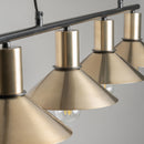 Hospitality furniture - Gold 4-Light Linear Pendant Lamp - www.oroatrade.com