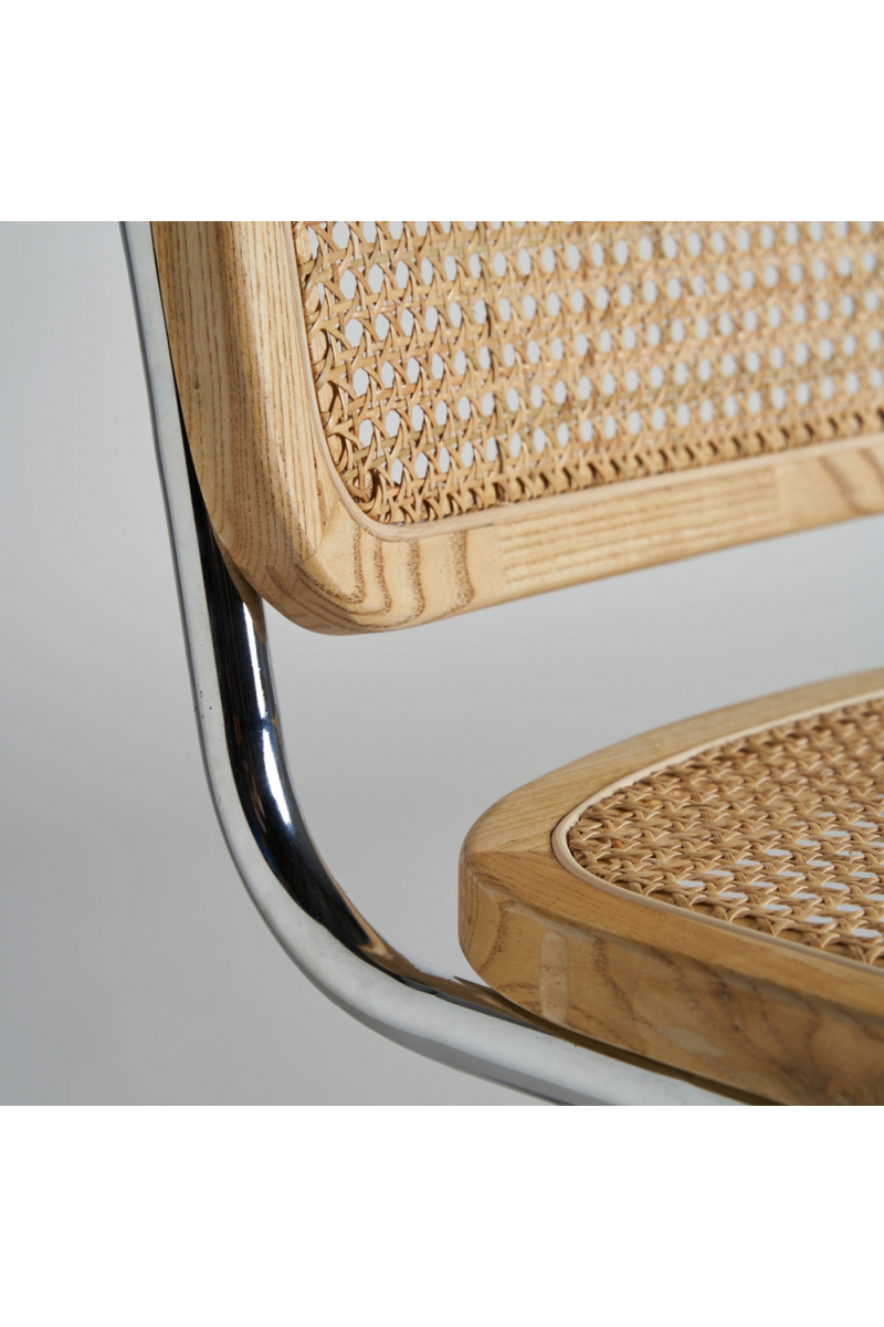 Rattan Cane Cantilevered Dining Chair | Vical Home Sins | Oroatrade.com