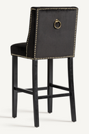 Black Velvet Barstools (2) | Vical Home Dachwig | Oroatrade.com