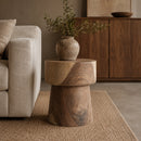 Hospitality furniture - Brown Suar Wood Side Table - www.oroatrade.com
