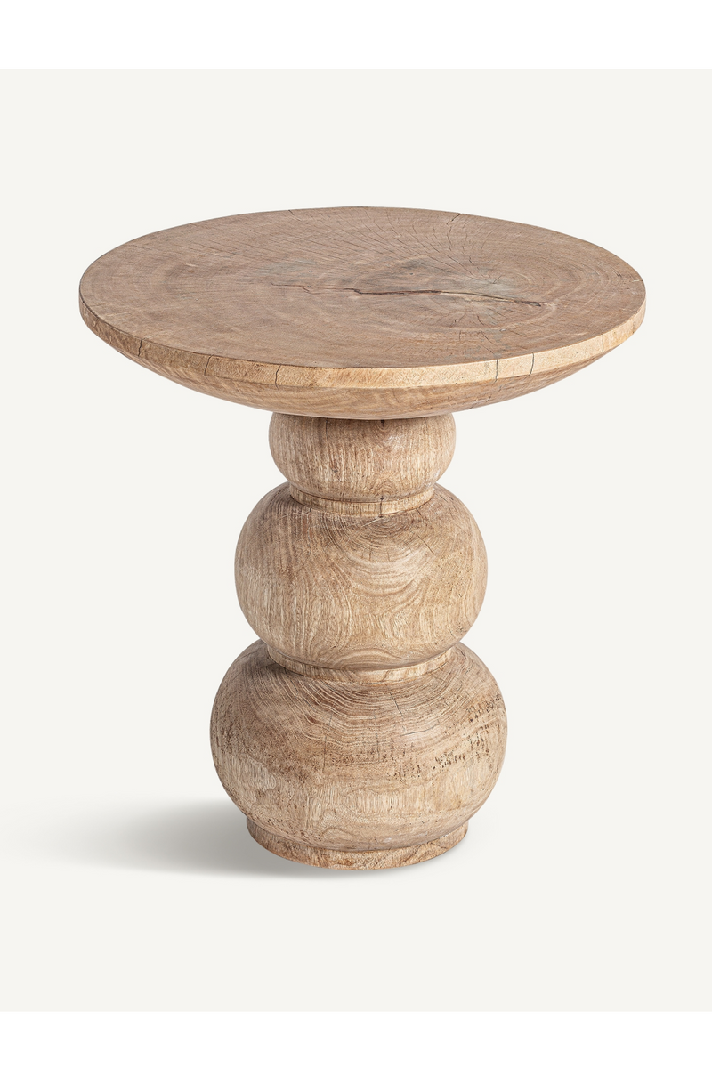 Mango Wood Round Side Table | Vical Home Rimini | Oroatrade.com