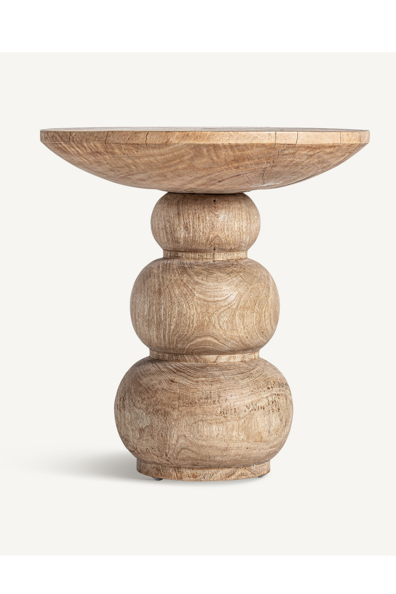 Mango Wood Round Side Table | Vical Home Rimini | Oroatrade.com