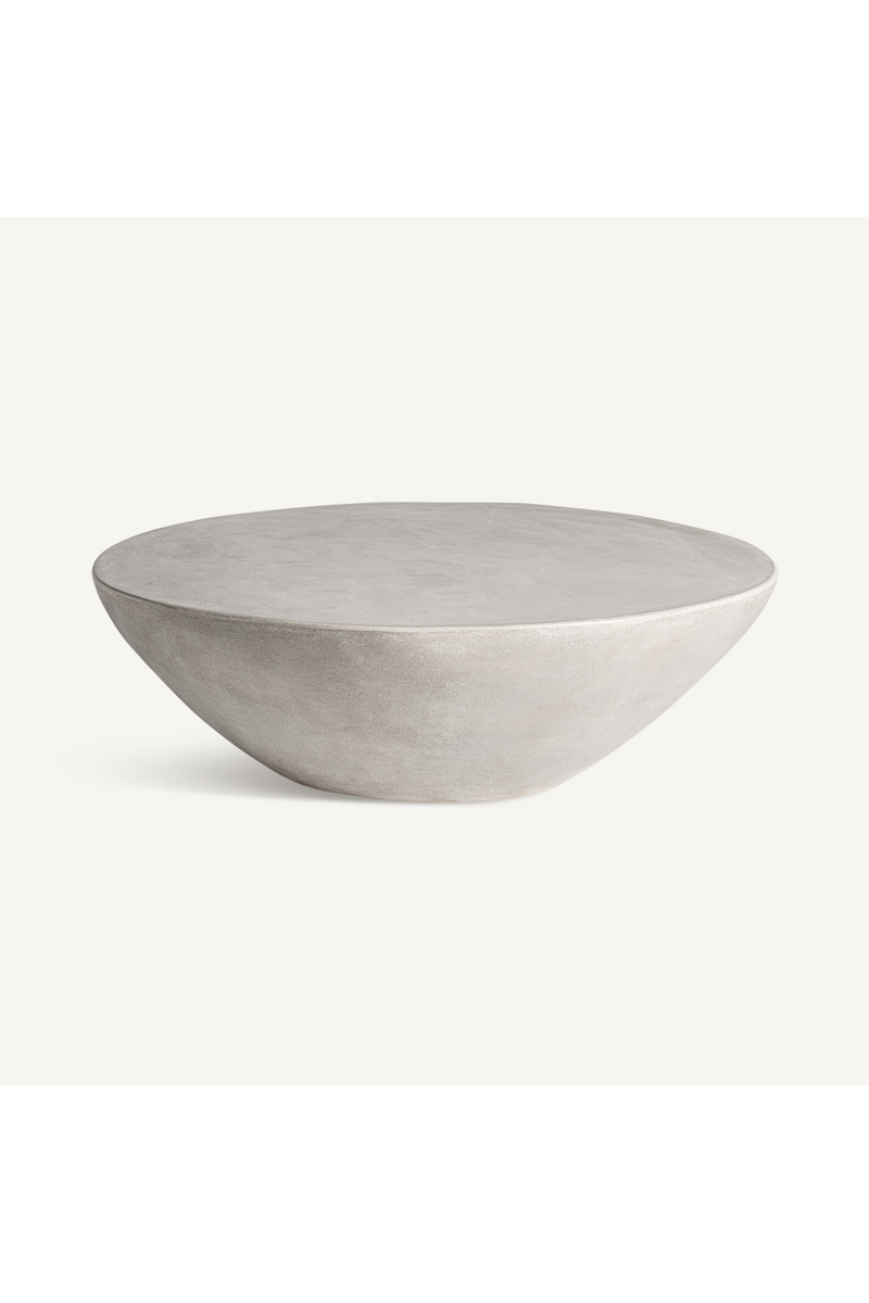 Gray Cement Bowl-Shaped Coffee Table | Vical Home Telfs | Oroatrade.com