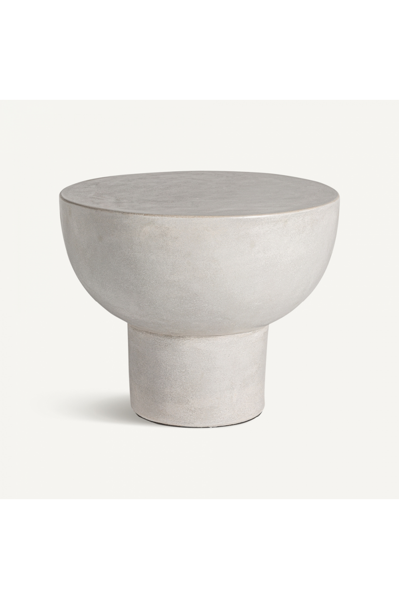 Cement Bowl-Shaped Side Table | Vical Home Telfs | Oroatrade.com