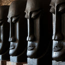 Black Cement Head Sculpture | Vical Home Khalid