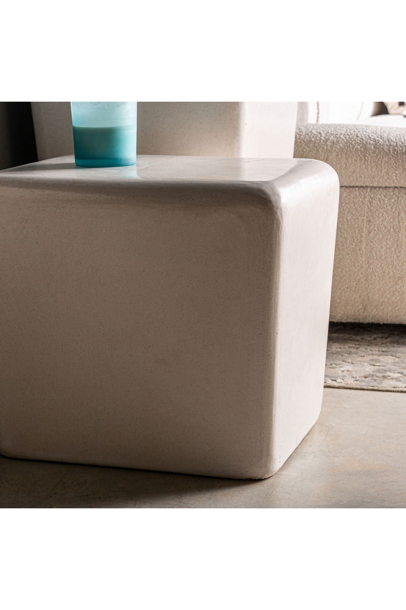 White Stone Side Table | Vical Home Vasto