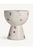 White Terrazzo Side Table | Vical Home Massa | Oroatrade.com
