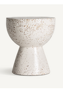 Speckled White Terrazzo Side Table | Vical Home Albenga | Oroatrade.com