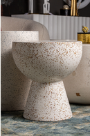 Speckled White Terrazzo Side Table | Vical Home Albenga | Oroatrade.com