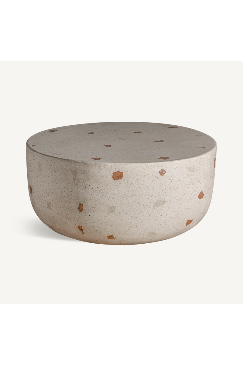 Solid White Terrazzo Coffee Table | Vical Home Massa | Oroatrade.com