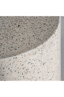 White Terrazzo Cylindrical Side Table | Vical Home Albenga | Oroatrade.com