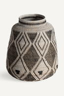 Geometric Patterned Rattan Vase | Vical Home Zirba | Oroatrade.com