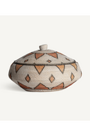Patterned Rattan Lidded Vase | Vical Home Zirba | Oroatrade.com