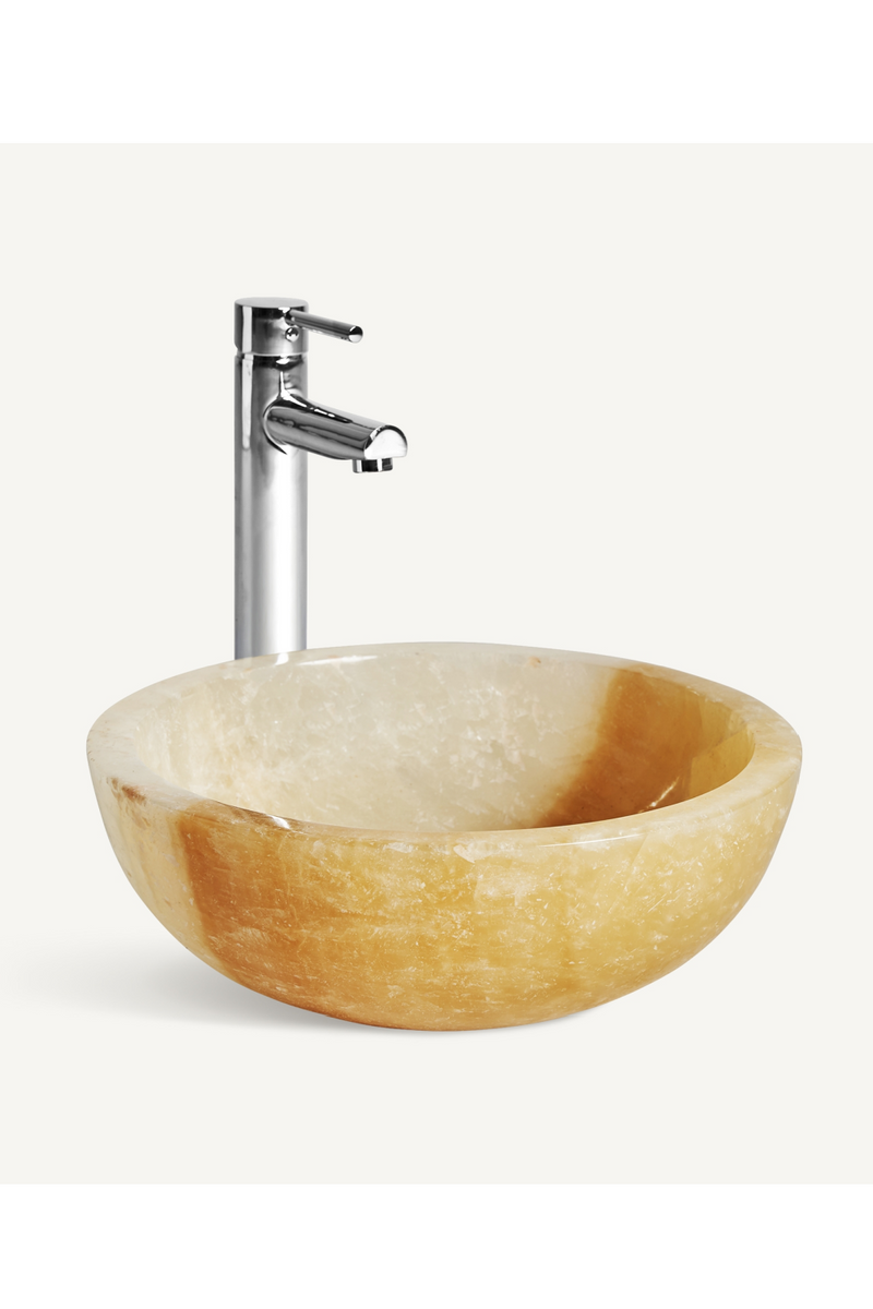 Round Onyx Bathroom Sink | Vical Home Altair | Oroatrade.com