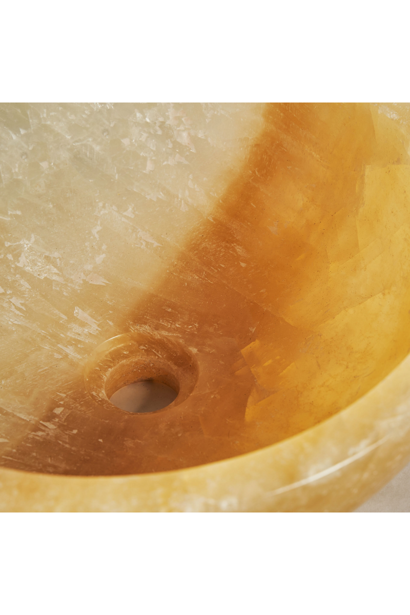 Round Onyx Bathroom Sink | Vical Home Altair | Oroatrade.com