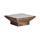 Hospitality furniture - White Marble Top Coffee Table - www.oroatrade.com