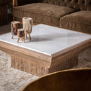 Hospitality furniture - White Marble Top Coffee Table - www.oroatrade.com