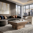 Hospitality furniture - White Marble Top Coffee Table - www.oroatrade.com