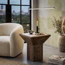 Hospitality furniture - Rustic Pine Marble Side Table - www.oroatrade.com