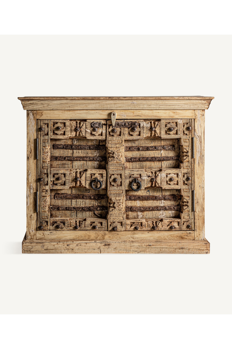 Carved Distressed Wooden Sideboard | Vical Home Phalodi | Oroatrade.com