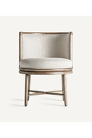 Curved Oak Padded Dining Chair | Vical Home Varaire | Oroatrade.com