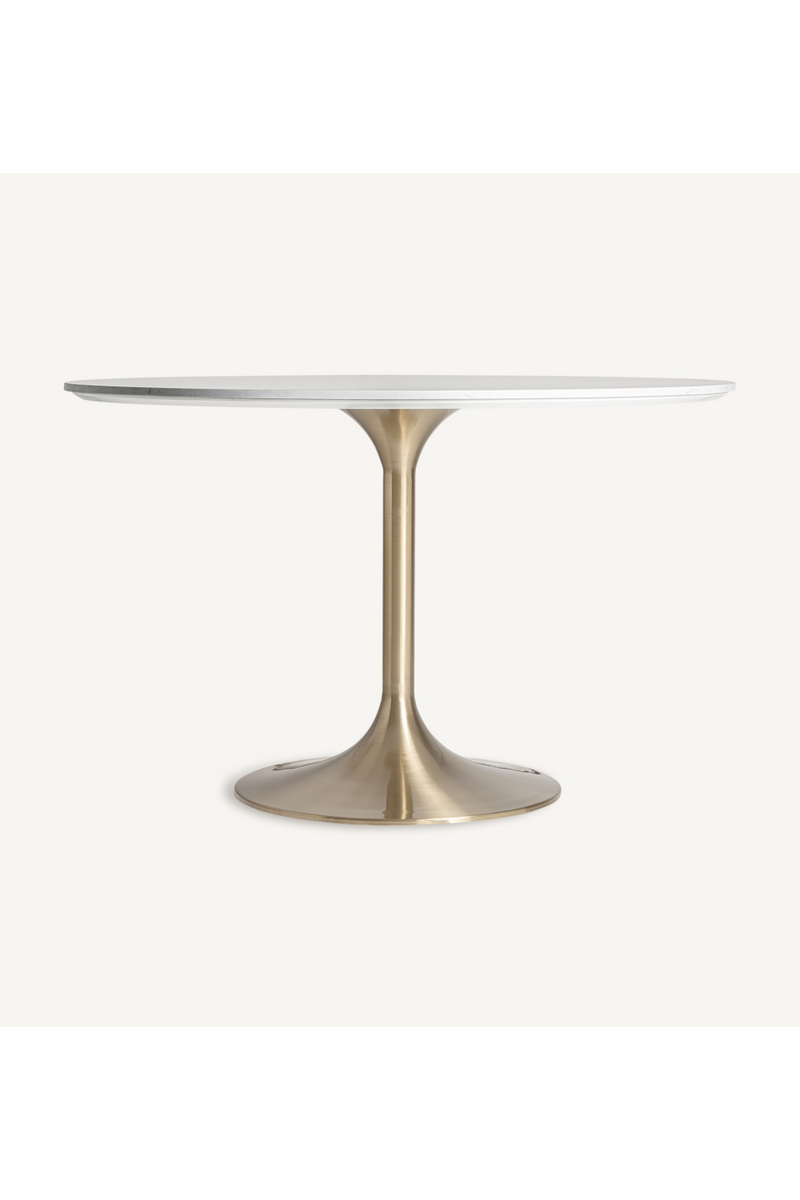 Gray Porcelain Pedestal Dining Table | Vical Home Kelheim | Oroatrade.com