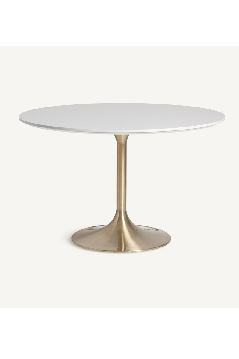 Gray Porcelain Pedestal Dining Table | Vical Home Kelheim | Oroatrade.com