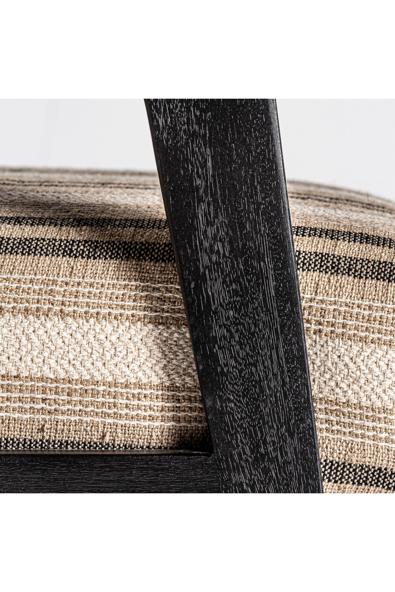 Beige Striped Lounge Armchair | Vical Home Nuk | Oroatrade.com