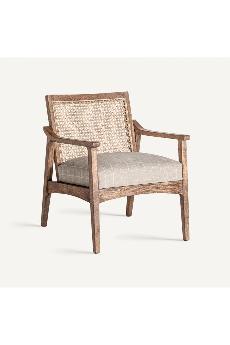 Rattan Cane Back Armchair | Vical Home Valhey | Oroatrade.com