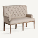 Beige Fabric Tufted Sofa | Vical Home Hestroff